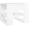 vidaXL Table basse Blanc 55,5x55x45 cm Bois d'ingénierie