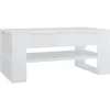 vidaXL Table basse Blanc 102x55x45 cm Bois d'ingénierie