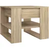 vidaXL Table basse Chêne sonoma 55,5x55x45 cm Bois d'ingénierie