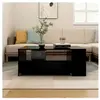 vidaXL Table basse noir 102x55x42 cm bois d'ingénierie
