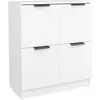 vidaXL Buffet Blanc 60x30x70 cm Bois d'ingénierie