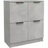 vidaXL Buffet Gris béton 60x30x70 cm Bois d'ingénierie