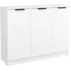 vidaXL Buffet Blanc 90,5x30x70 cm Bois d'ingénierie