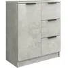 vidaXL Buffet Gris béton 60x30x70 cm Bois d'ingénierie
