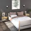 vidaXL Tables de chevet murales 2 pcs Chêne sonoma