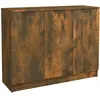 vidaXL Buffet Chêne fumé 90,5x30x70 cm Bois d'ingénierie