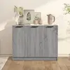 vidaXL Buffet Sonoma gris 90,5x30x70 cm Bois d'ingénierie