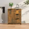 vidaXL Buffet Chêne fumé 60x30x70 cm Bois d'ingénierie