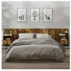vidaXL Tables de chevet murales 2 pcs Chêne fumé