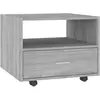 vidaXL Table basse sonoma gris 55x55x40 cm bois d'ingénierie