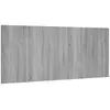 vidaXL Tête de lit Sonoma gris 200x1,5x80 cm Bois d'ingénierie