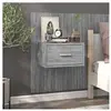 vidaXL Table de chevet murale Sonoma gris