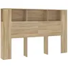 vidaXL Armoire de tête de lit Chêne sonoma 160x18,5x104,5 cm