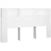vidaXL Armoire de tête de lit Blanc 180x18,5x104,5 cm