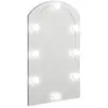 vidaXL Miroir avec éclairage LED 70x40 cm Verre Arche