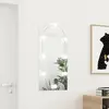vidaXL Miroir avec éclairage LED 90x45 cm Verre Arche