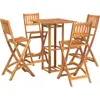 vidaXL Ensemble de bar d'extérieur 5 pcs Bois d'acacia massif
