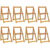 vidaXL Chaises pliables de jardin 8 pcs Bois d'acacia massif