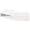 vidaXL Cadre de lit Blanc Bois massif 75x190 cm Petit simple