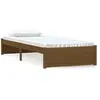 vidaXL Cadre de lit Marron miel Bois massif 75x190 cm Petit simple