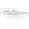 vidaXL Cadre de lit Blanc Bois massif 200x200 cm