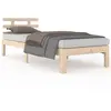 vidaXL Cadre de lit Bois massif 90x200 cm