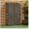 vidaXL Remise de jardin Anthracite 102x52x174,5cm Bois de sapin solide