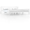 vidaXL Cadre de lit Blanc Bois massif 200x200 cm