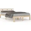 vidaXL Cadre de lit Bois massif 200x200 cm  814774