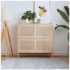 vidaXL Portes d'armoire à persiennes 4 pcs 39,5x49,4 cm pin massif