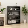 vidaXL Bibliothèque/Séparateur de pièce Gris 100x30x135,5cm Pin massif