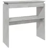 vidaXL Table console Gris béton 80x30x80 cm Aggloméré