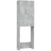 vidaXL Meuble pour machine à laver Gris béton 64x25,5x190 cm