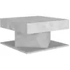 vidaXL Table basse Gris béton 57x57x30 cm Aggloméré