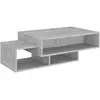vidaXL Table basse Gris béton 105x55x32 cm Aggloméré