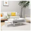 vidaXL Table basse Blanc 105x55x32 cm Aggloméré