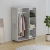 vidaXL Garde-robe Gris béton 80x40x110 cm Aggloméré