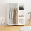 vidaXL Vidaxl Garde-Robe Blanc 80x40x110 Cm Bois D’Ingénierie
