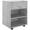 Vidaxl - Armoire à roulettes Gris béton 46x36x59 cm Aggloméré Gris béton