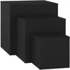 Vidaxl - Tables d'appoint 3 pcs Noir Bois d'ingénierie Noir