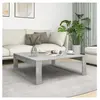 vidaXL Table basse Gris béton 100x100x35 cm Aggloméré
