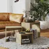 vidaXL Tables gigognes 3 pcs Chêne sonoma Aggloméré