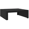 vidaXL Table basse Noir 100x100x35 cm Aggloméré