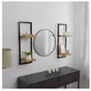 vidaXL Étagères murales 2 pcs 25x25x75 cm Bois d'acacia et acier