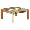 vidaXL Table basse 80x80x40 cm Bois de récupération massif
