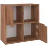 Vidaxl - Bibliothèque Chêne marron 60x27,5x59,5 cm Aggloméré Chêne marron