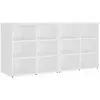 vidaXL Armoires à chaussures 2 pcs Blanc 52,5x30x50 cm