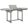 vidaXL Table à dîner de jardin (120-170)x80x75 cm Bois d'acacia massif