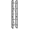 vidaXL Bibliothèque à 5 niveaux Gris béton 40x30x175cm Bois ingénierie