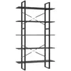 vidaXL Bibliothèque à 5 niveaux Gris 100x30x175 cm Bois d'ingénierie